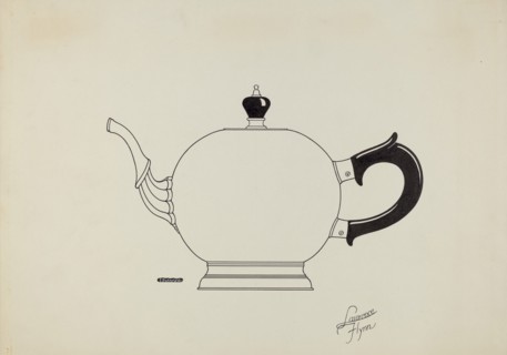 Silver Teapot, c. 1936.