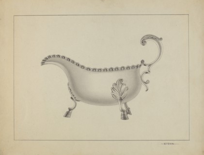 Silver Sauce Boat, 1936.