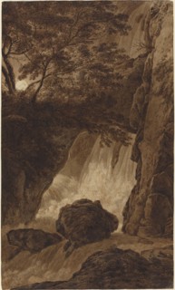 A Waterfall by Moonlight.