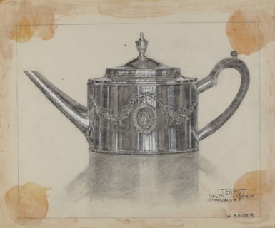 Silver Teapot, 1935/1942.