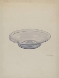 Glass Sauce Dish, c. 1940.