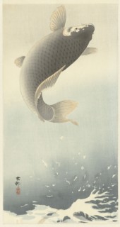 Jumping carp. Private Collection.