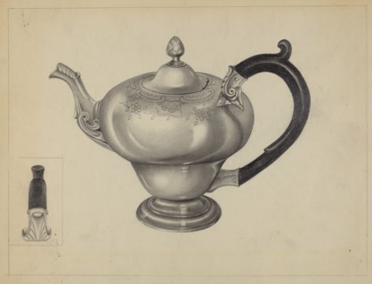 Silver Teapot, c. 1936.