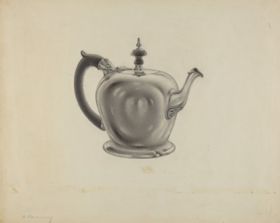 Silver Teapot, c. 1938.