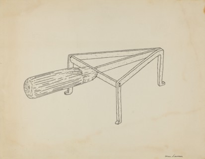 Flat Iron Holder, c. 1939.