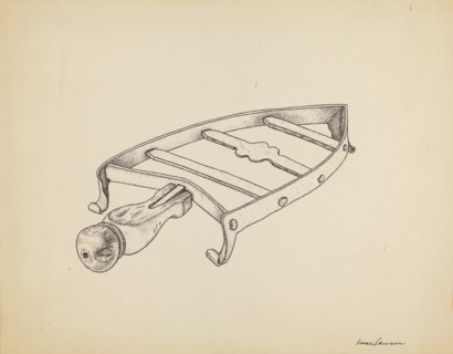 Flat Iron Holder, c. 1939.