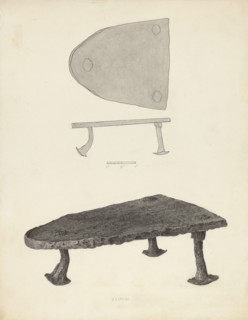 Flat Iron Holder, c. 1939.