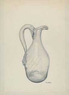 Clear Glass Cruet, c. 1941.