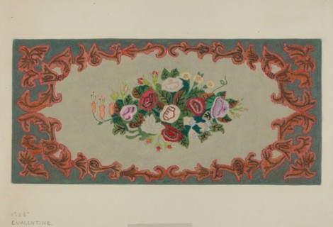 Hooked Rug, c. 1936.