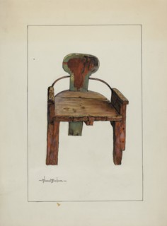 Sleigh Chair, c. 1937.