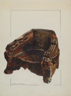 Walnut Chair, c. 1937.