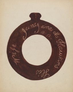 Pottery Bottle, c. 1936.