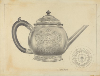Silver Teapot, 1935/1942.