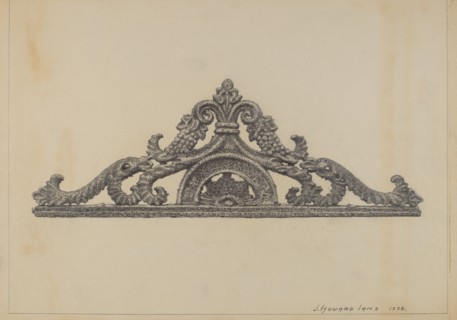 Cast Iron Gate Top, 1938.