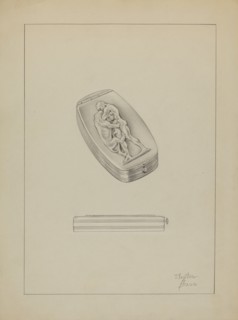 Silver Snuff Box, c. 1936.