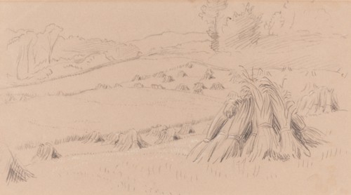 The Harvest Field, c. 1860. Creator: John Linnell the Elder.