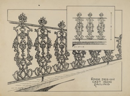 Cast Iron Balcony, c. 1936.