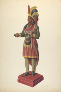 Cigar Store Figure, c. 1937.
