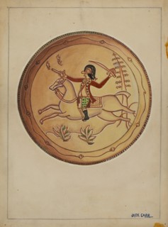 Pa. German Pie Plate, c. 1937.
