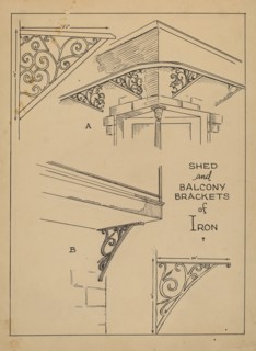 Wrought Iron Brackets, c. 1936.
