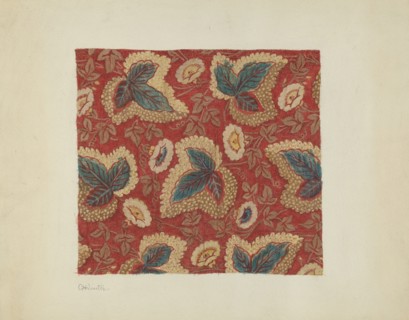 Printed Cotton, c. 1940.