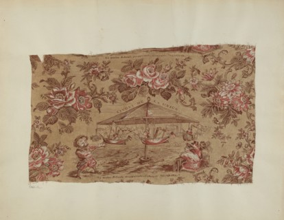 Printed Cotton, c. 1940.