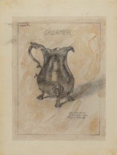 Silver Creamer, 1936/1942.
