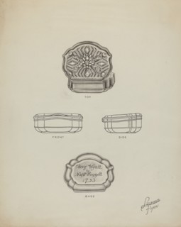 Silver Snuff Box, c. 1939.