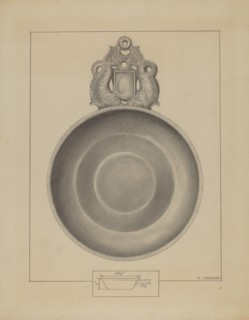 Pewter Porringer, c. 1936.