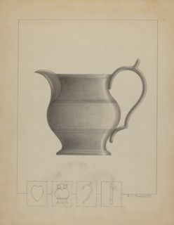 Pewter Pitcher, 1935/1942.