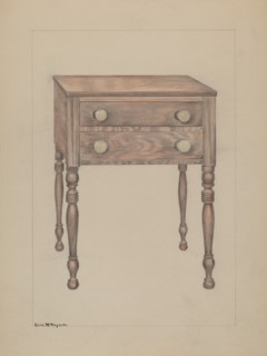 Two Drawer Stand, c. 1936.