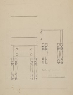 Two Drawer Stand, c. 1936.