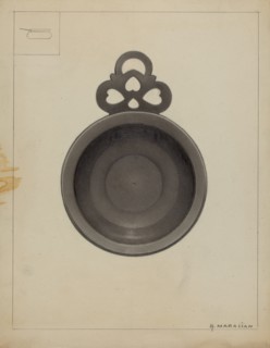 Pewter Porringer, c. 1936.
