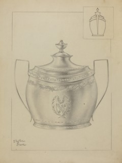 Silver Sugar Bowl, c. 1936.