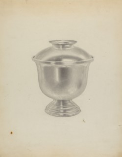 Silver Sugar Bowl, c. 1938.
