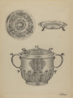 Silver Caudle Cup, c. 1936.