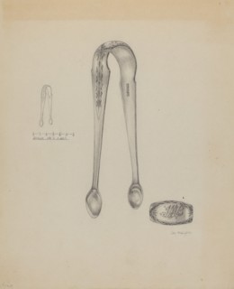 Silver Sugar Tongs, c. 1937.