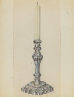 Silver Candlestick, c. 1936.