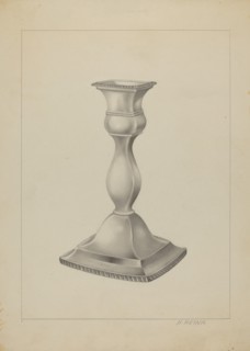 Silver Candlestick, c. 1937.