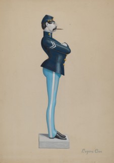 Cigar Store Soldier, c. 1936.
