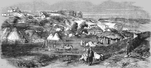 'View of a Tartar Village', 1854. Creator: Unknown.