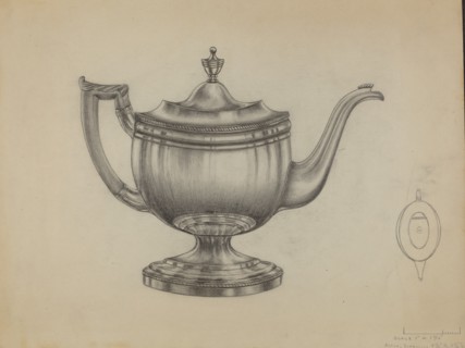 Silver Teapot, 1935/1942.