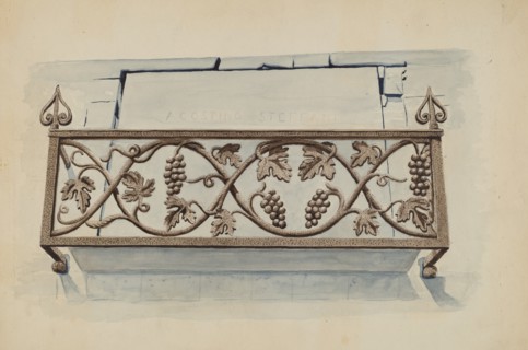 Cast Iron Railing, c. 1936.