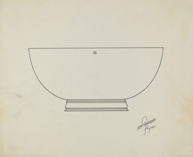 Silver Punch Bowl, c. 1936.