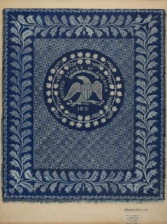 Coverlet (U.S. Seal), 1936.