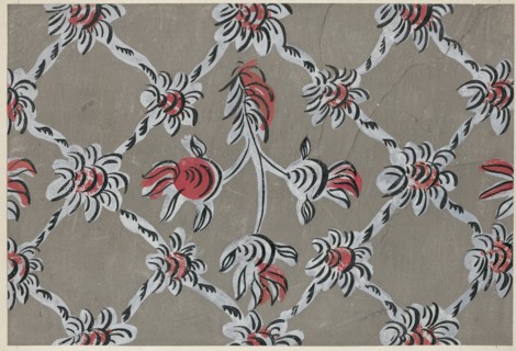 Hand-Painted Wall, c. 1938.