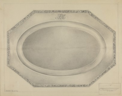 Silver Meat Platter, c. 1936.