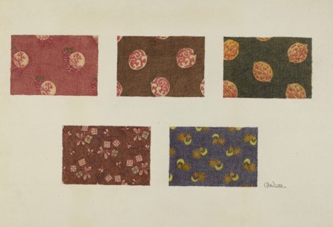 Textile Swatches, c. 1939.