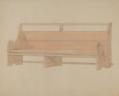 Meeting House Pew, c. 1936.