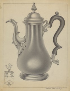 Silver Coffee Pot, c. 1937.